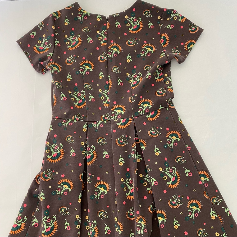 Matilda Jane Maja Ponte‎ brown floral stretch dress size small